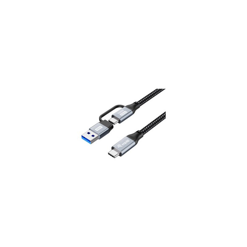 Equip Kabel USB-C 3.2 - C/A St/St 2.00m 20Gbps schwarz - 4015867241165
