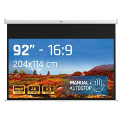 iggual Pantalla manual 16:9 92" 203x114 cm - IGG319291