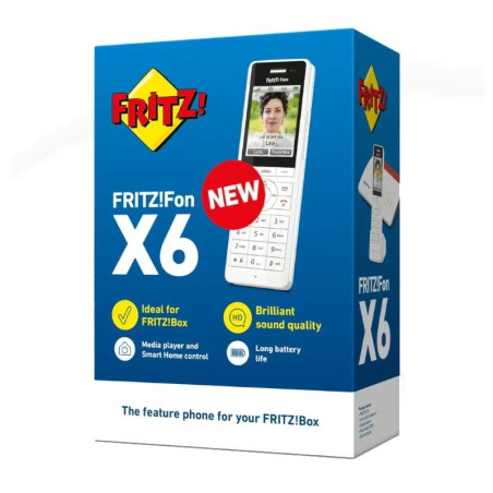 Fritz!Fon X6 Teléfono Inalámbrico Blanco 300 M - 20003010