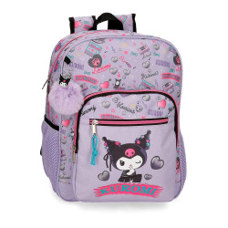 Mochila Retropop Kuromi Hello Kitty 38cm adaptable - 8447444014750