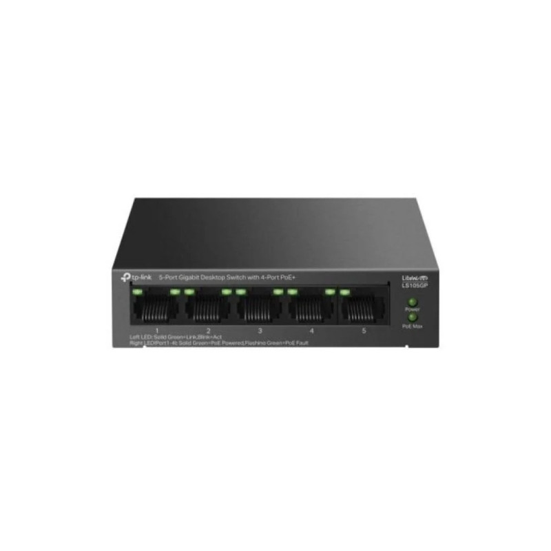 TP-Link TL-LS105GP Switch 5 Puertos 10/100/1000Mbps - POE - LS105GP-2