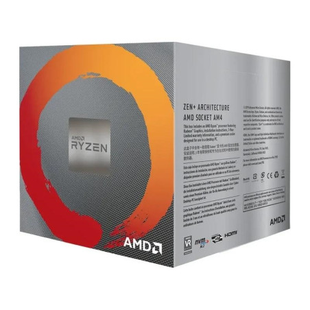 Procesador AMD Ryzen 5-3400G 3.70GHz Socket AM4 - YD3400C5FHSBX