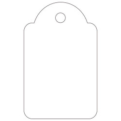Apli Etiquetas Colgantes Blancas 22 x 35mm 500 U. - 00390