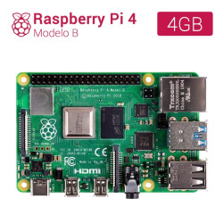 Kit Raspberry Pi 4 4GB + Caja blanca - Alimentación blanca - 1752