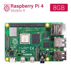 Raspberry Pi 4 modelo B - Broadcom BCM2711 Quad core Cortex-A72 - 8GB - Wifi - Bluetooth - Gigabit Ethernet - 2 x USB 3.0 - 2 x 