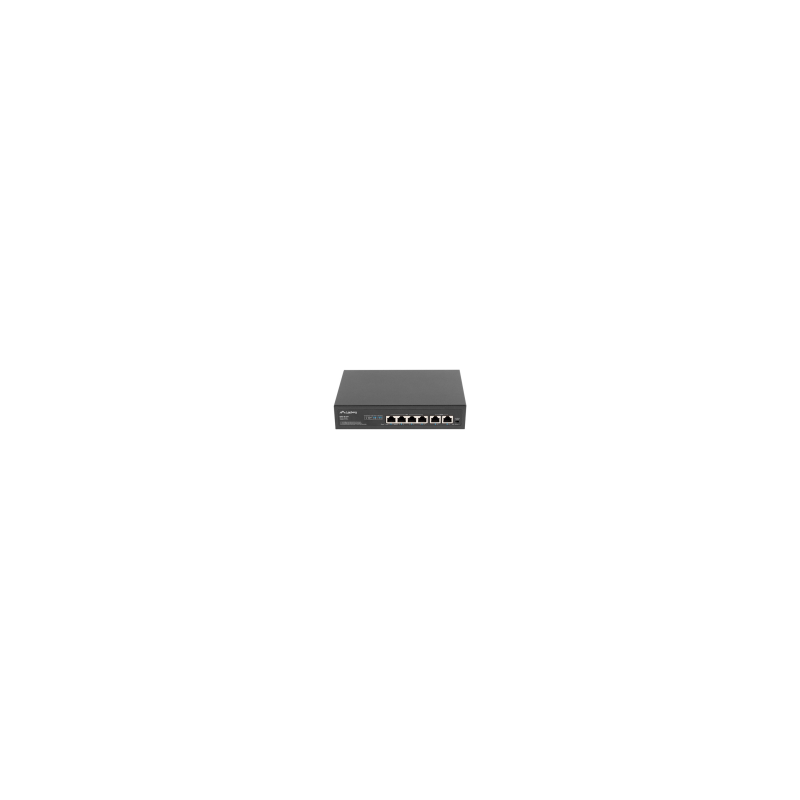 SWITCH LANBERG 6 PTOS 100MB 4xPOE+/2x FAST ETHER 60W RACK 10"/19" - RSFE-4P-2FE-60