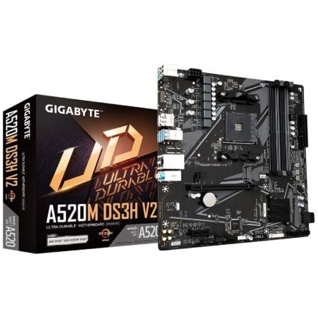 Placa Base Gigabyte A520M DS3H V2 Socket AM4/ DDR4/ PCIe 3.0/ Micro ATX - 9MA52M3H2-00-11