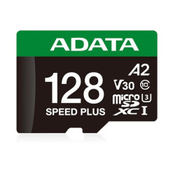 ADATA Speed Plus microSDXC UHS-I 128GB U3 V30 A2 - UD128GUI3V30A2SP-RA1