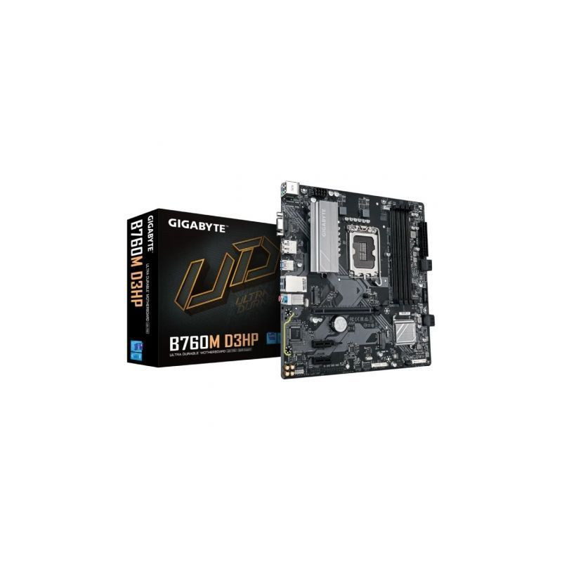 Placa Base Gigabyte B760M D3HP Socket 1700/ DDR5/ PCIe 4.0/ Micro ATX - 9MB76M3HP-00-10