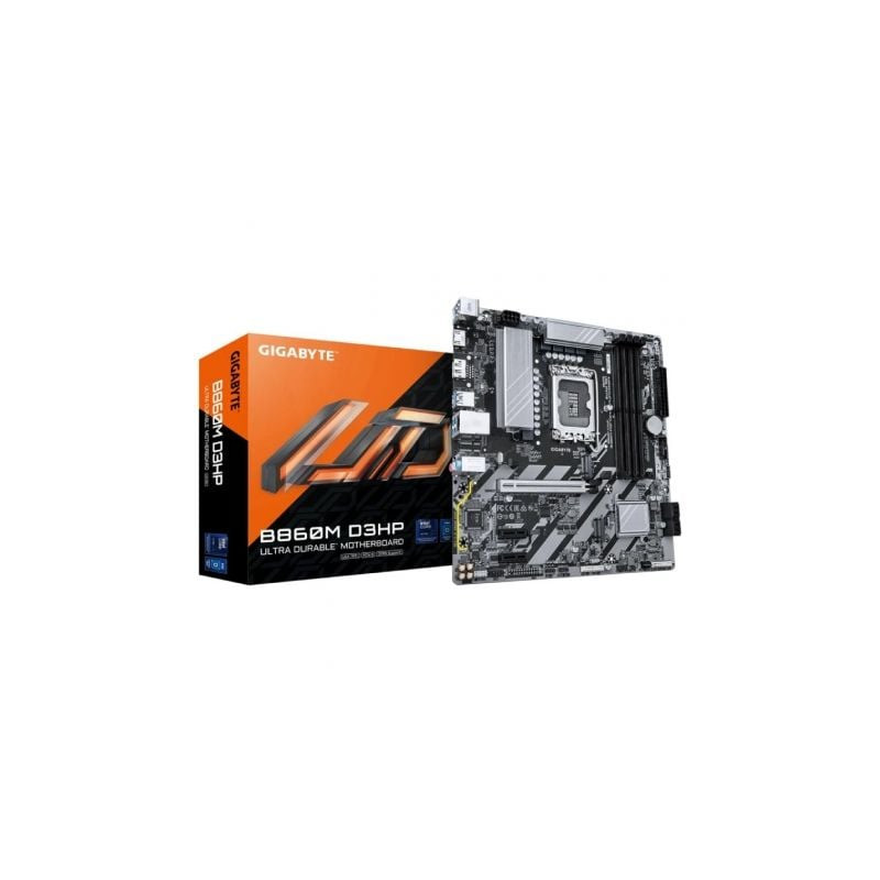 Placa Base Gigabyte B860M D3HP Socket 1851/ DDR5/ PCIe 5.0/ Micro ATX - 9MB86M3HP-00-G10