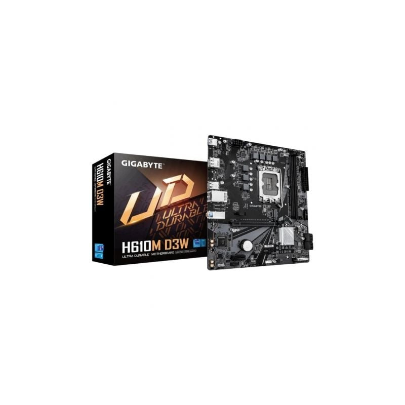 Placa Base Gigabyte H610M D3W Socket 1700/ DDR5/ PCIe 4.0/ Micro ATX - 9MH61M3W5-00-G10