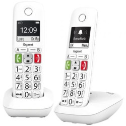 Teléfono Inalámbrico Gigaset E290/ Pack DUO/ Blanco - L36852-H2901-D202