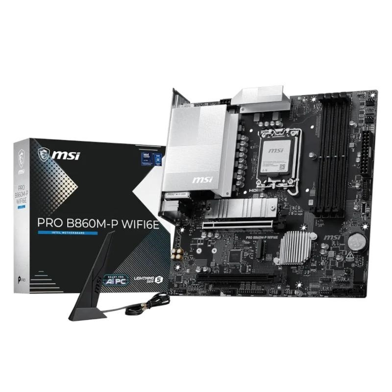 MSI Placa Base PRO B860M-P WIFI6E mATX D5 1851 - 911-7F01-001