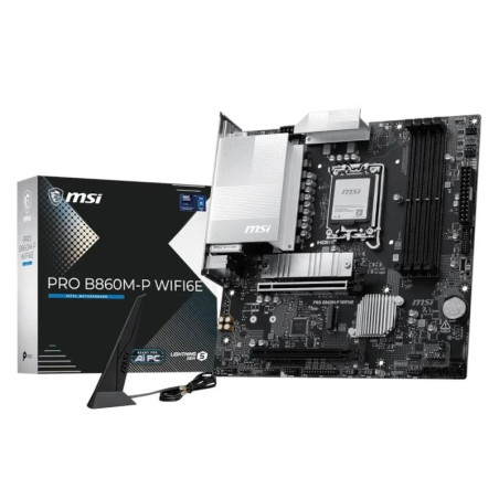 MSI Placa Base PRO B860M-P WIFI6E mATX D5 1851 - 911-7F01-001
