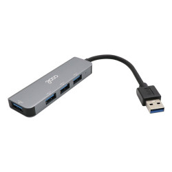 Cool Hub USB Universal 4 Puertos USB 3.0 Aluminio Gris - 8434847053752