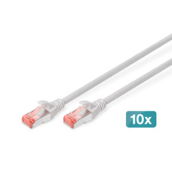 Digitus Cable de Red S-FTP Cat. 6 LSZH 2m Gris 10 Unidades - 4016032441458