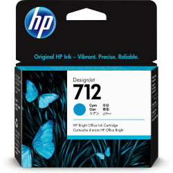 TINTEIRO HP 712 DESIGNJET CIANO - 193905352814