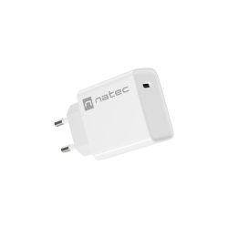 CARGADOR NATEC RIBERA 20W 1XUSB-C PD3.0 QC3.0 BLANCO - NUC-2059
