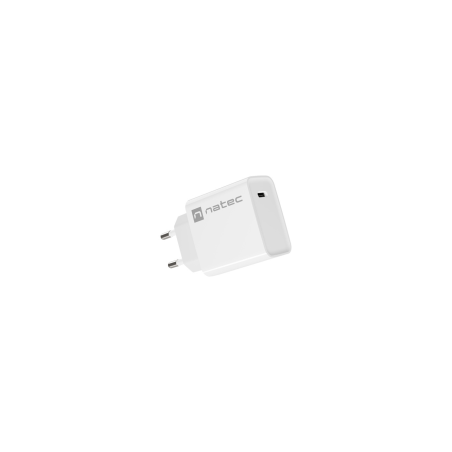 CARGADOR NATEC RIBERA 20W 1XUSB-C PD3.0 QC3.0 BLANCO - NUC-2059