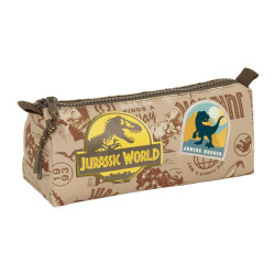 Estojo Escolar Rectangular Jurassic World Castanho - 8412688572281