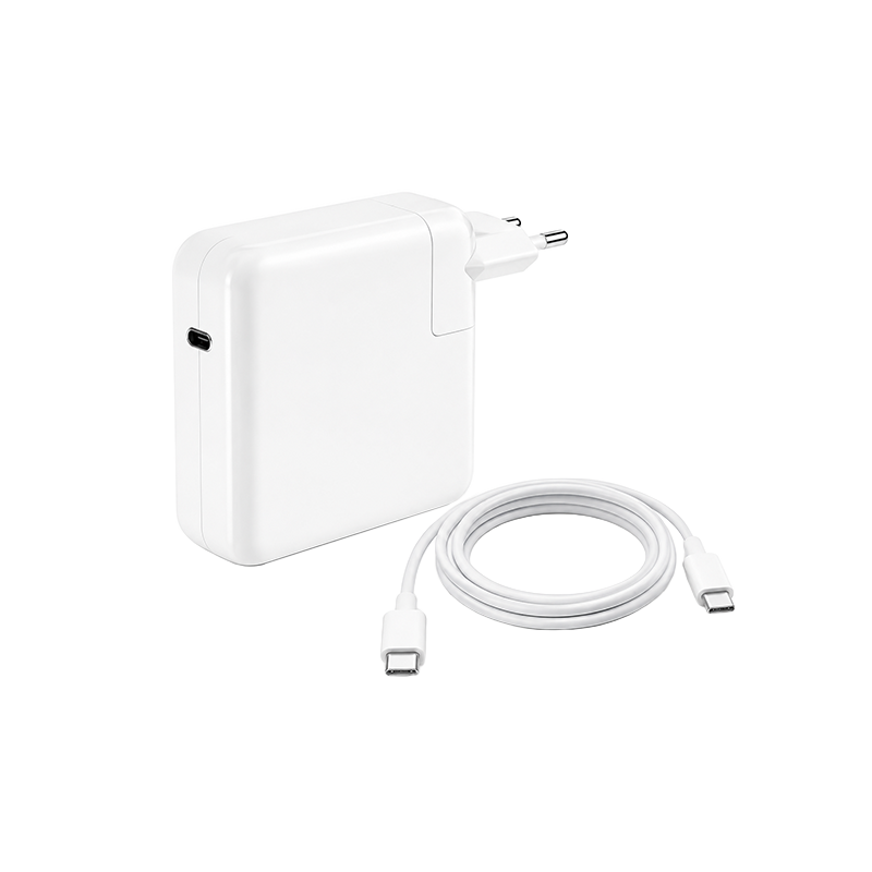 JLC 96W USB-C Adapter + Cable (Bulk) - White - EU96WTCPLG+C_WHBL