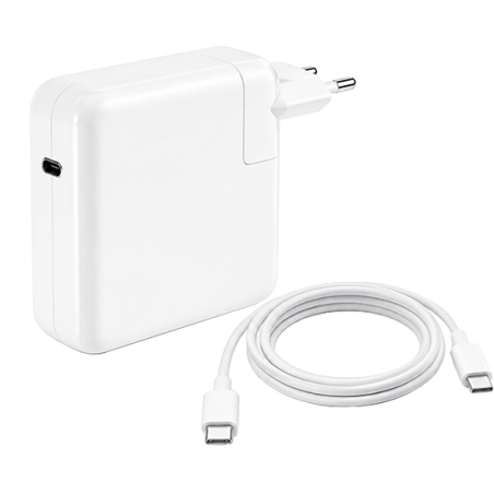 JLC 96W USB-C Adapter + Cable (Bulk) - White - EU96WTCPLG+C_WHBL