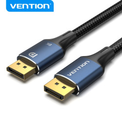 Vention Cable DisplayPort 1.4 8K Trenzado - Resolucion 8K@60Hz - 4K@144Hz - HDR - Compatible FreeSync/G-Sync - Color Azul - HCEL
