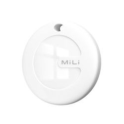 Leotec Easy Tag Blanco + Llavero Marron - Compatible con IOS/Android - LETAG02WM