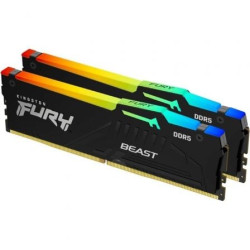Memoria RAM Kingston FURY Beast 2 x 8GB/ DDR5/ 5600MHz/ 1.25V/ CL40/ DIMM - KF556C40BBAK2-16