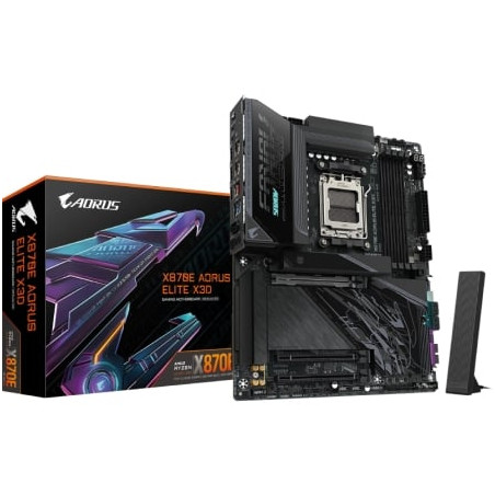 Placa Base Gigabyte X870E A ELITE X Socket AM5/ DDR5/ PCIe 5.0 - 9MX87EEX-00-G10