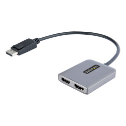 Hub DisplayPort StarTech.com MST 2 Puertos HDMI 4K 60Hz HDR 0,3 m Negro Gris - 65030885096