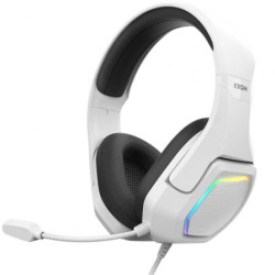 Auriculares Gaming con Micrófono Krom Kopa 7.1/ USB 2.0/ Blancos - NXKROMKOPA71WH