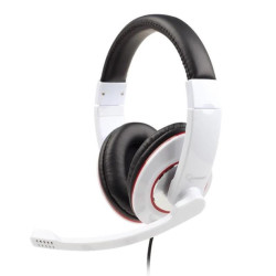 Gembird Auriculares control de volumen blanco - MHS-001-GW