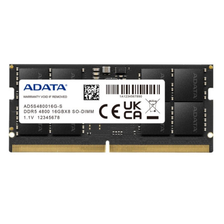 ADATA RAM AD5S480016G-S SO DIMM 16GB 4800Mhz DDR5 - AD5S480016G-S