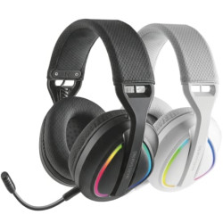 Auriculares Gaming Inalámbricos con Micrófono Mars Gaming MHW-QUASAR/ Jack 3.5/ Bluetooth/ Negros - MHWQUASAR
