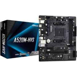 Placa Base Asrock A520M-HVS/ DDR4/ PCIe 3.0/ Socket AM4/ Micro ATX - 90-MXBE60-A0UAYZ