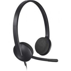 Auriculares Logitech H340/ con Micrófono/ USB/ Negros - 981-000475