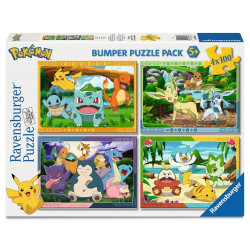 Puzzle Pokemon 4x100pzs - 4005555042860