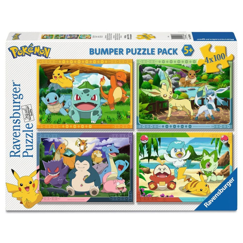 Puzzle Pokemon 4x100pzs - 4005555042860