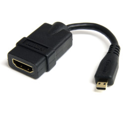 STARTECH.COM 12cm High-Speed HDMI Adapterkabel - HDMI auf Micro HDMI Kabel - Buchse/Stecker - 0065030844710