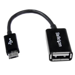 StarTech 5in Micro USB to USB OTG Host Adapter M/F - 0065030848381