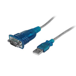 StarTech 1 Port USB to RS232 DB9 Serial Adapter Cable - M/M - 0065030852609