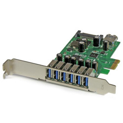 StarTech 7 Port PCI Express SuperSpeed USB 3.0 Card Adapter - 0065030860345