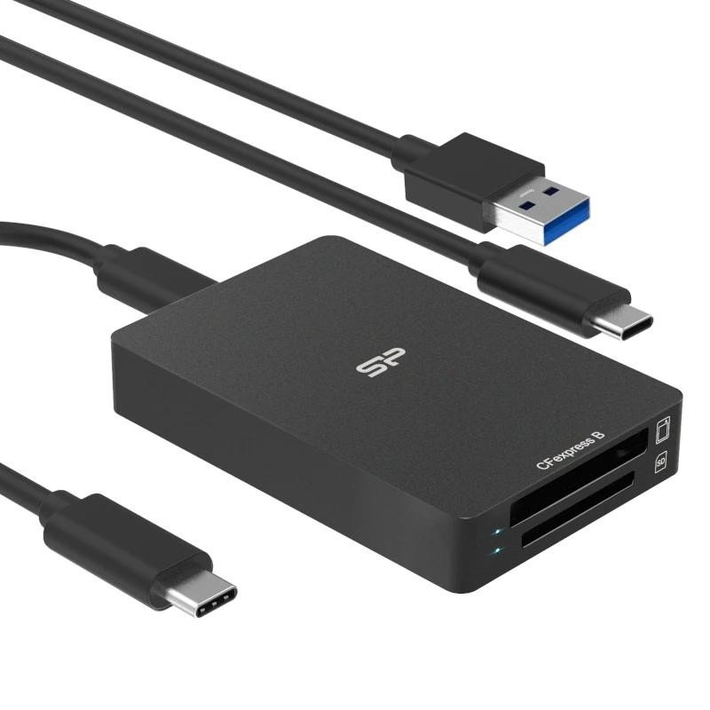 SP Lector de Tarjetas USB-C SD CreatePro BS10 - SPU3CCSREDBS100K
