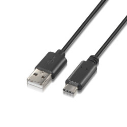 CABLE USB AISENS USB-C/M - A/M 2.0M NEGRO - A107-0052