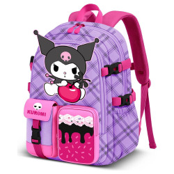 Mochila Kuromi Hello Kitty 40cm - 8445118094985
