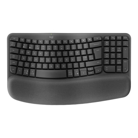 Teclado logitech ergo series wave keys for business negro - 920-012331