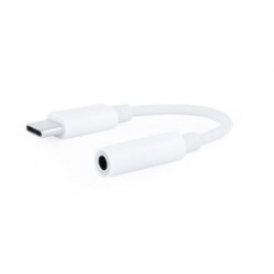 Conversor USB Tipo-C Nanocable 10.24.1205-W/ USB Tipo-C Macho - Jack 3.5 Hembra - 10.24.1205-W