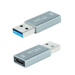Adaptador USB 3.1 Nanocable 10.02.0013/ USB Macho - USB Tipo-C Hembra - 10.02.0013
