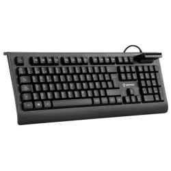 Unykach KB918 Teclado USB con Lector Inteligente de Tipo PC/SC 2.0 como DNIe o Tarjeta Sanitaria - Idioma Portugues - Color Negr